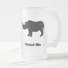 Rhino Trust Me svart Frostat Ölglas