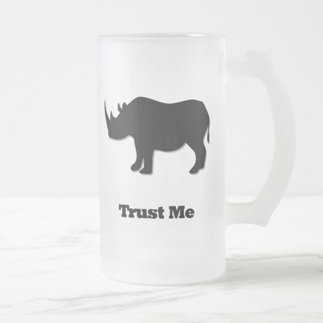 Rhino Trust Me svart Frostat Ölglas (Höger)