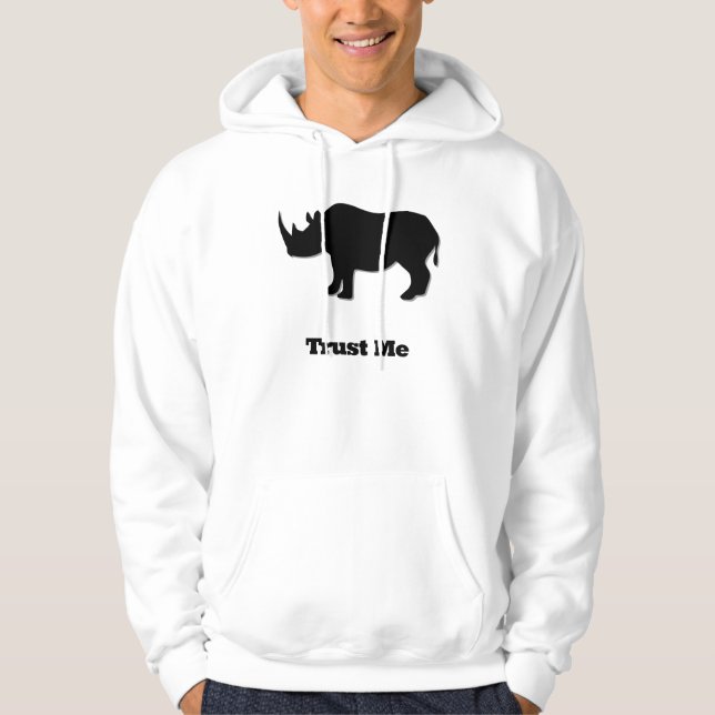 Rhino Trust Me svart Munkjacka (Framsida)