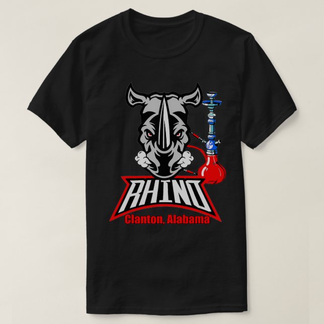 Rhino Vape Shop Clanton Alabama  T Shirt (Design framsida)