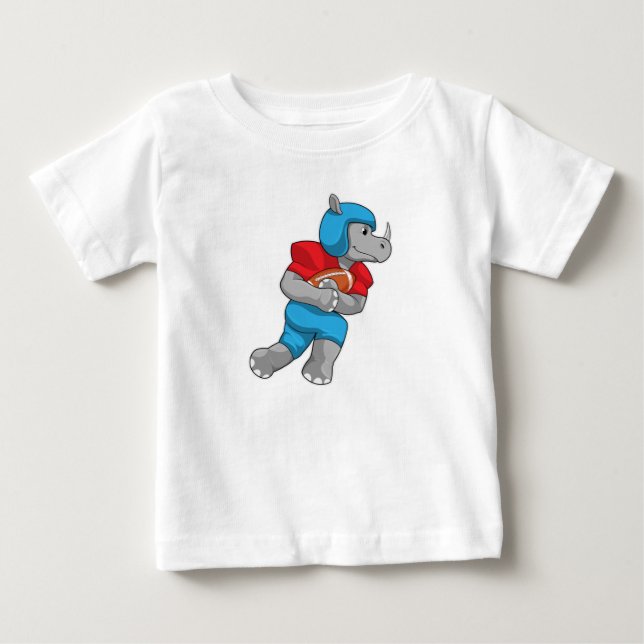 Rhino vid fotbollsportar t shirt (Framsida)