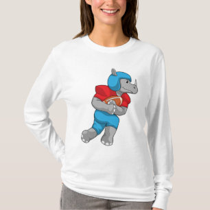 Rhino vid fotbollsportar t shirt