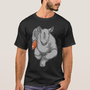 Rhino vid fotbollsportar t shirt