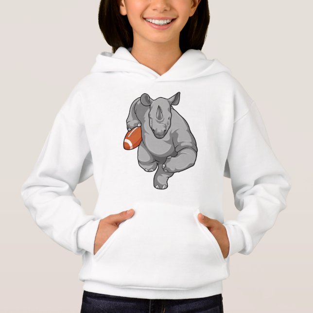 Rhino vid fotbollsportar t shirt (Framsida)