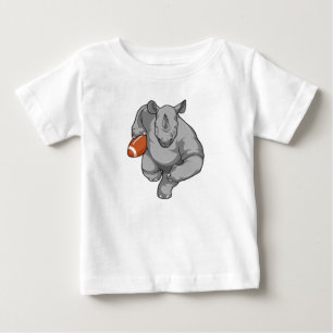 Rhino vid fotbollsportar t shirt
