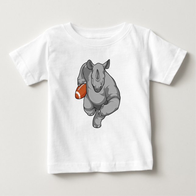 Rhino vid fotbollsportar t shirt (Framsida)