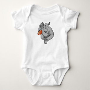 Rhino vid fotbollsportar t shirt