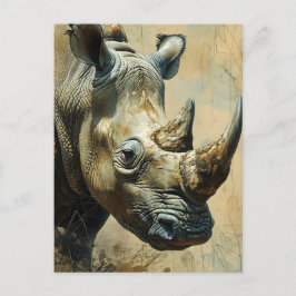 Rhino Vintage Vykort