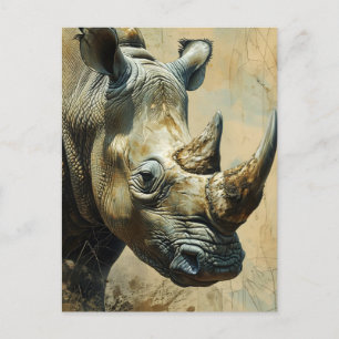 Rhino Vintage Vykort