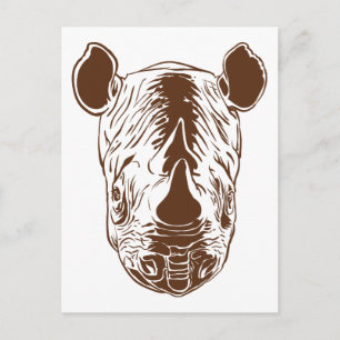 Rhino Vykort