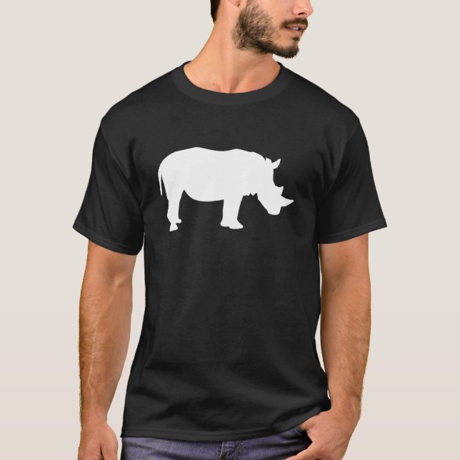 Rhino with Horn T Shirt (Framsida)