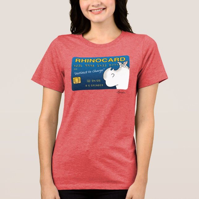 RHINOCARD: INSTINCT TO CHARGE AV Sandra Boynton T Shirt (Framsida)