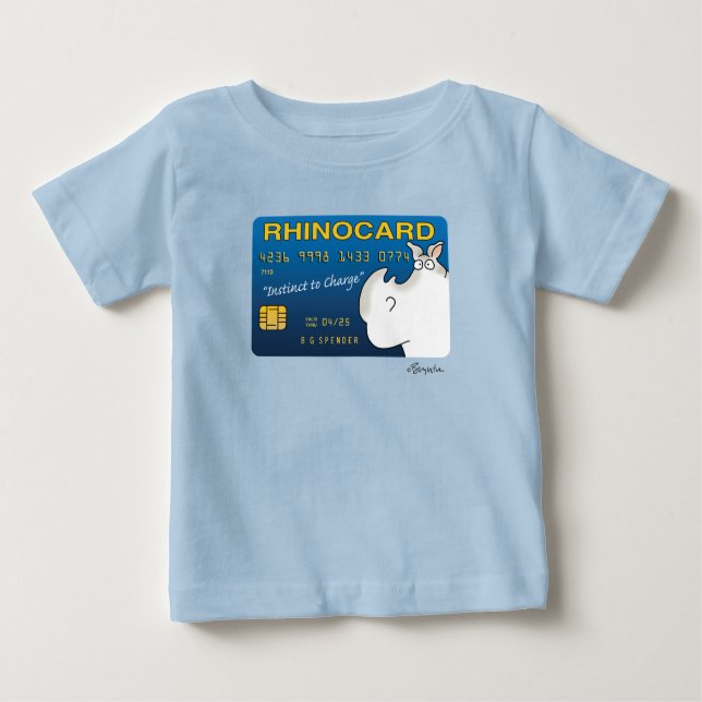 RHINOCARD: INSTINCT TO CHARGE AV Sandra Boynton T Shirt (Framsida)