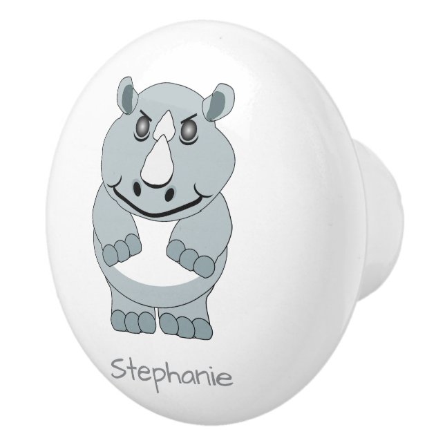 Rhinoceros Anpassad Design Knopp (Höger)