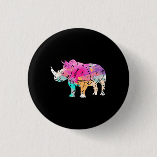 Rhinoceros Art Cute Artistic Rhino Zoo Safari Gift Knapp