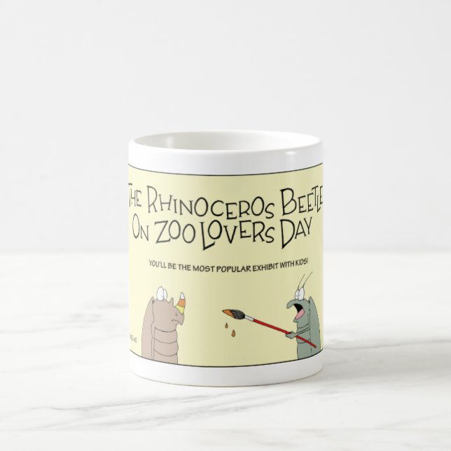 Rhinoceros Beetle Kaffemugg (Center)