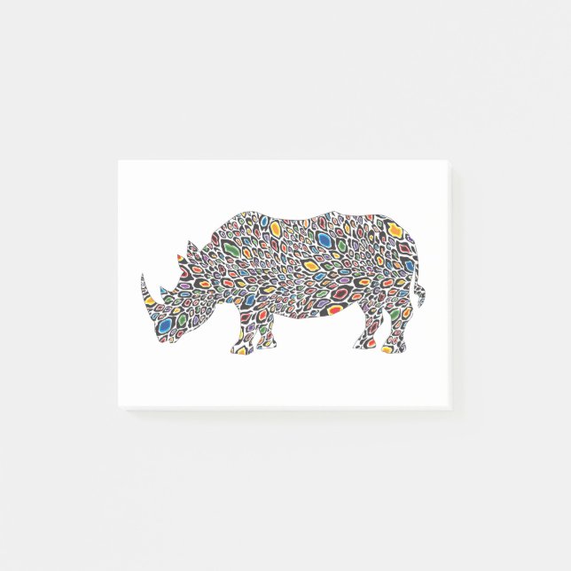 Rhinoceros-Cheetah Post-it Block (Framsida)
