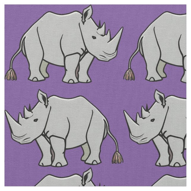 Rhinoceros Fabric Tyg (Närbild)
