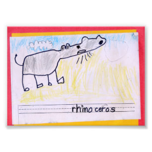 Rhinoceros Fototryck