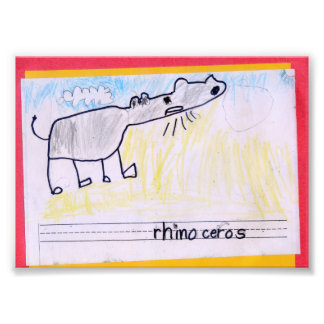Rhinoceros Fototryck