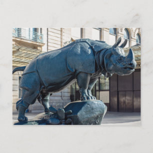 Rhinoceros framför musee d'Orsay - Paris Vykort