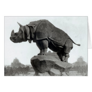Rhinoceros Hälsningskort