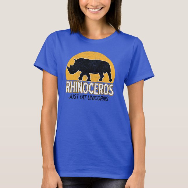 Rhinoceros - Just Tjock Unicors T-shirt (Framsida)