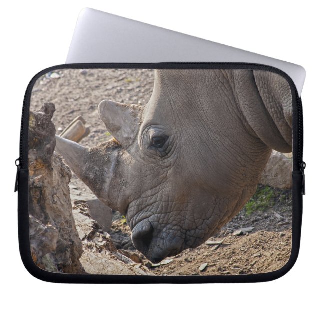 Rhinoceros Laptop Sleeve (Framsidan)
