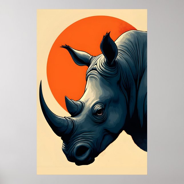 Rhinoceros Poster (Framsidan)