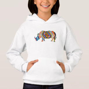 Rhinoceros Psychedelic Zebra T Shirt