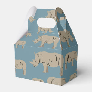 Rhinoceros Rhino Illustration Mönster Presentaskar