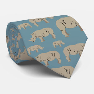 Rhinoceros Rhino Illustration Mönster Slips