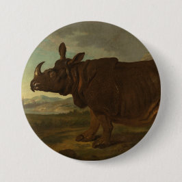Rhinoceros (Rhino) (Vild Animal) (av J.B. Oudry) Knapp