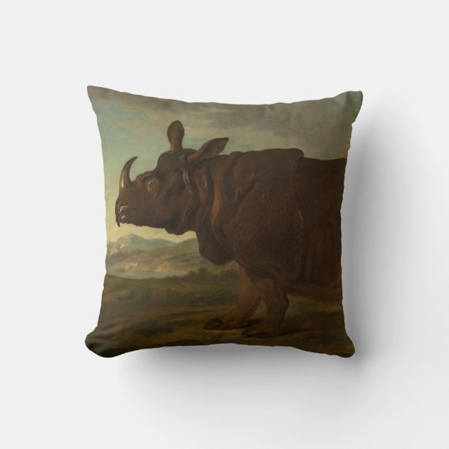 Rhinoceros (Rhino) (Vild Animal) (av J.B. Oudry) Kudde (Framsida)