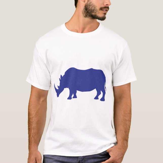 Rhinoceros Silhouette T Shirt (Framsida)