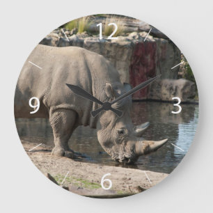 Rhinoceros Stor Klocka