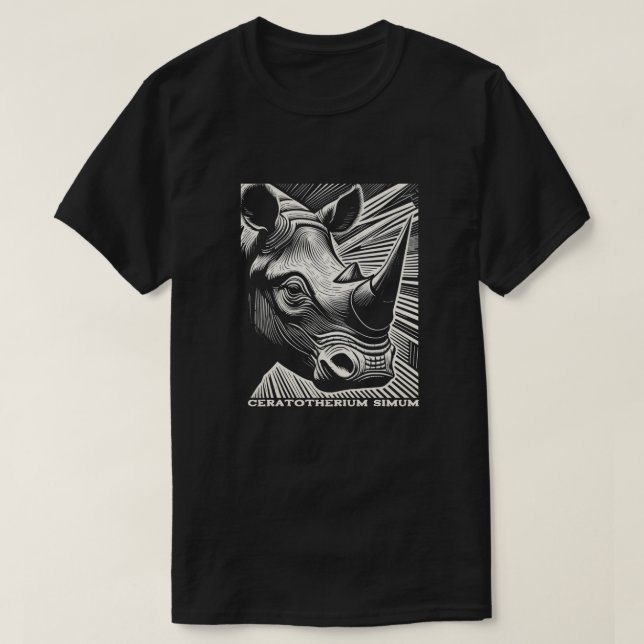 Rhinoceros T Shirt (Design framsida)