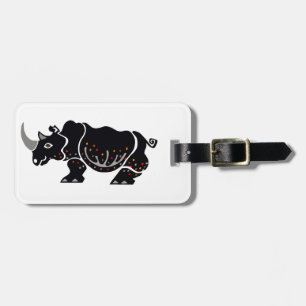 RHINOCEROS - Vild afrikanskt djur - natur Bagagebricka