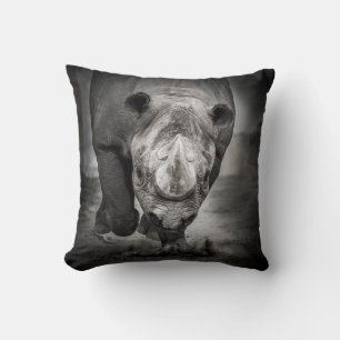 Rhinoceros: Vild Animal Porträtt. Kudde