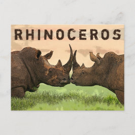 rhinoceros vykort