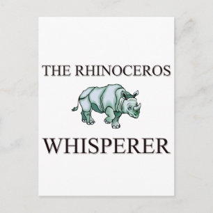 Rhinoceros Whisperer Vykort