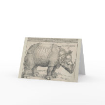 Rhinoceros, Woodcut by Albrecht Durer
