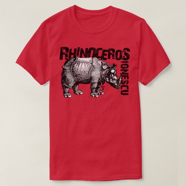 RhinocerosIonescu1 T Shirt (Design framsida)