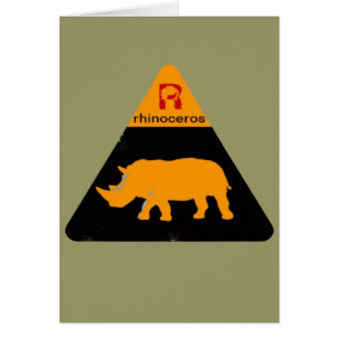 rhinocerotikett hälsningskort