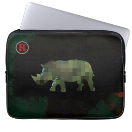 rhinodjurkonst laptop sleeve