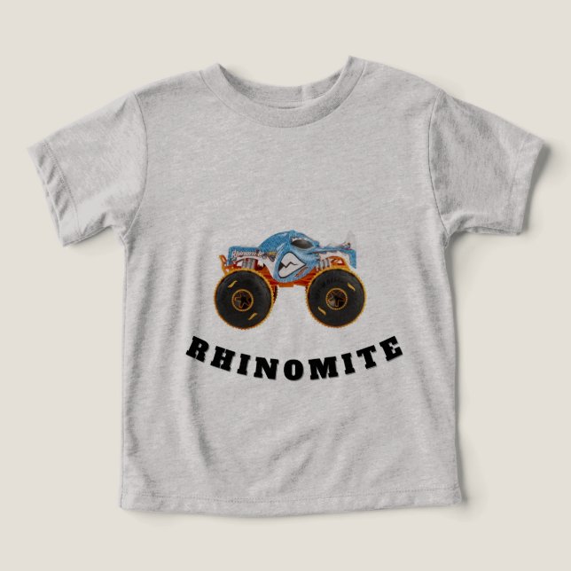 Rhinomite - Monster Lastbil Tshirt T Shirt (Design Framsida)