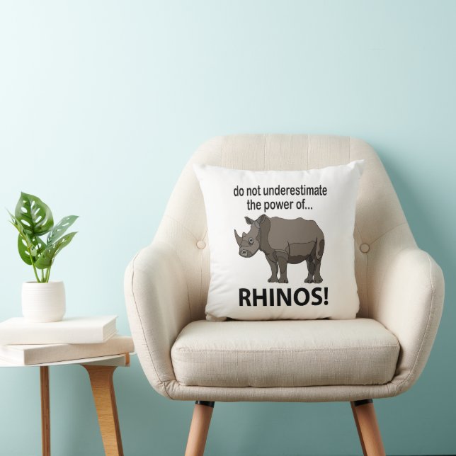 Rhinos Animal Funny Rhinos Kudde (Stol)
