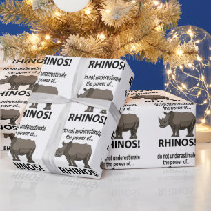 Rhinos Animal Funny Rhinos Presentpapper
