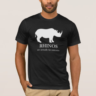 Rhinos är den feta unicornst-skjortan tee shirt
