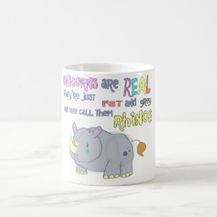 rhinos är den precis fula unicornsmuggen kaffemugg
